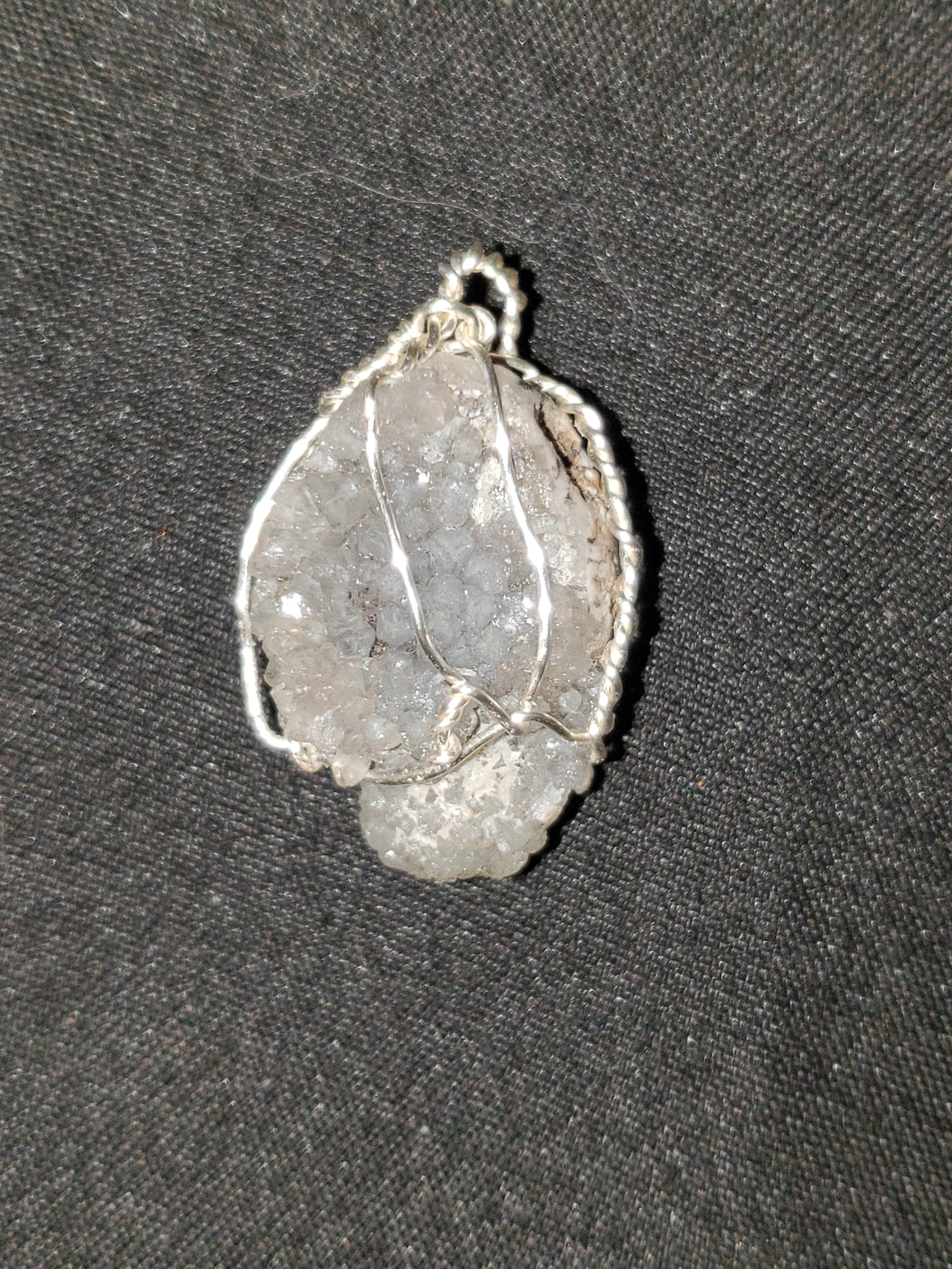 Crystal cluster pendant
